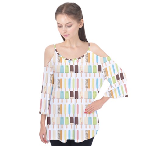 Candy Popsicles White Flutter Tees by snowwhitegirl