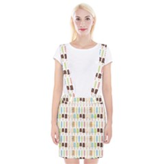 Candy Popsicles White Braces Suspender Skirt by snowwhitegirl