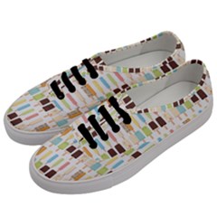 Candy Popsicles White Men s Classic Low Top Sneakers