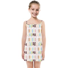 Candy Popsicles White Kids Summer Sun Dress