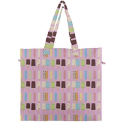 Candy Popsicles Pink Canvas Travel Bag