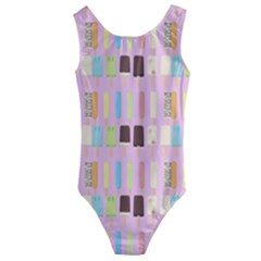 Candy Popsicles Pink Kids  Cut-out Back One Piece Swimsuit