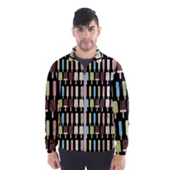 Candy Popsicles Black Windbreaker (men)