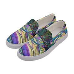 Happy Women s Canvas Slip Ons by nicholakarma