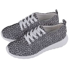 Geometric Stylized Floral Pattern Men s Lightweight Sports Shoes