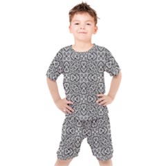 Geometric Stylized Floral Pattern Kid s Set