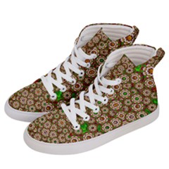 Flower Wreaths And Ornate Sweet Fauna Men s Hi-top Skate Sneakers