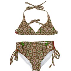 Flower Wreaths And Ornate Sweet Fauna Kids  Classic Bikini Set