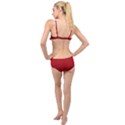  Canada Flag Bathing Suits Layered Top Bikini Set View2