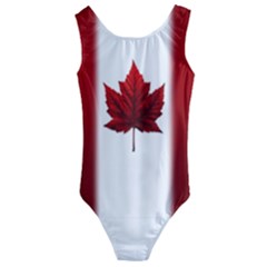  Canada Flag Bathing Suits Kids  Cut-out Back One Piece Swimsuit by CanadaSouvenirs