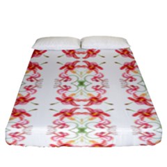 Tigerlily Fitted Sheet (king Size) by humaipaints