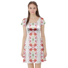 Tigerlily Short Sleeve Skater Dress by humaipaints