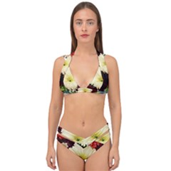 Flowers 1776585 1920 Double Strap Halter Bikini Set