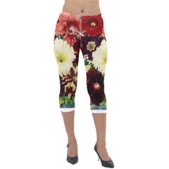 Flowers 1776585 1920 Lightweight Velour Capri Leggings 