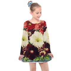 Flowers 1776585 1920 Kids  Long Sleeve Dress