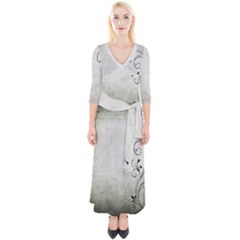 Grunge 1133689 1920 Quarter Sleeve Wrap Maxi Dress