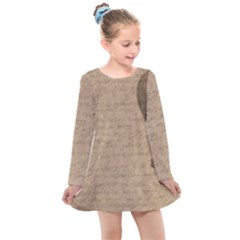 Letter Balloon Kids  Long Sleeve Dress