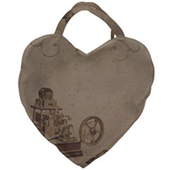 Camera Old Giant Heart Shaped Tote