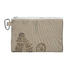 Camera Old Canvas Cosmetic Bag (large)