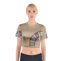 Circle Cotton Crop Top by vintage2030