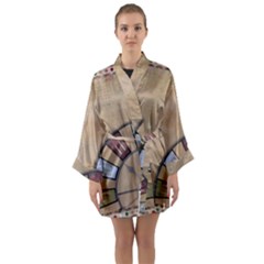 Circle Long Sleeve Kimono Robe