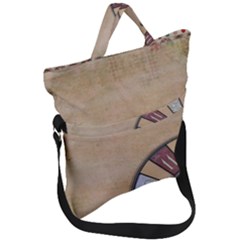 Circle Fold Over Handle Tote Bag by vintage2030