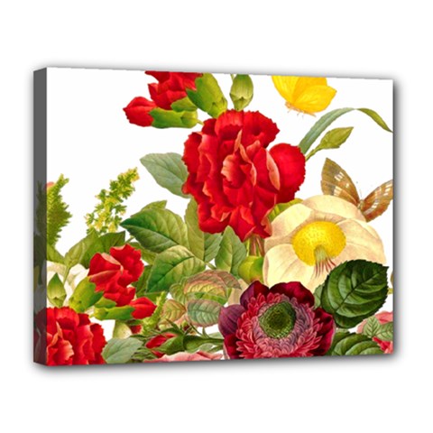 Flower Bouquet 1131891 1920 Canvas 14  X 11  (stretched) by vintage2030