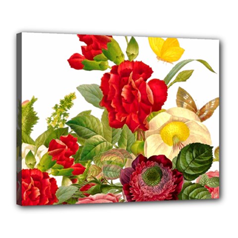 Flower Bouquet 1131891 1920 Canvas 20  X 16  (stretched) by vintage2030