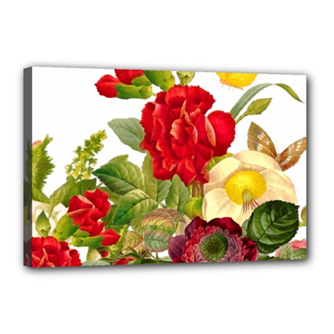 Flower Bouquet 1131891 1920 Canvas 18  X 12  (stretched) by vintage2030