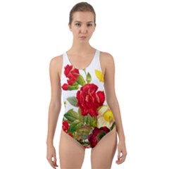 Flower Bouquet 1131891 1920 Cut-out Back One Piece Swimsuit