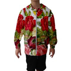 Flower Bouquet 1131891 1920 Hooded Windbreaker (kids) by vintage2030