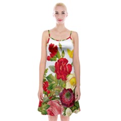 Flower Bouquet 1131891 1920 Spaghetti Strap Velvet Dress