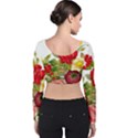 Flower Bouquet 1131891 1920 Velvet Long Sleeve Crop Top View2