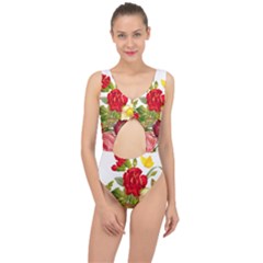 Flower Bouquet 1131891 1920 Center Cut Out Swimsuit