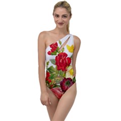 Flower Bouquet 1131891 1920 To One Side Swimsuit