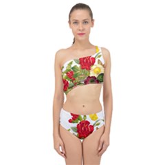 Flower Bouquet 1131891 1920 Spliced Up Two Piece Swimsuit by vintage2030