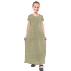 Old Letter Kids  Short Sleeve Maxi Dress