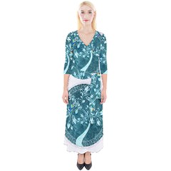 Tag 1763342 1280 Quarter Sleeve Wrap Maxi Dress