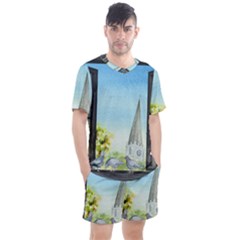 Town 1660455 1920 Men s Mesh Tee And Shorts Set