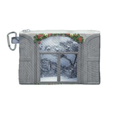 Winter 1660924 1920 Canvas Cosmetic Bag (medium) by vintage2030