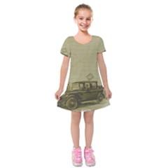 Background 1706642 1920 Kids  Short Sleeve Velvet Dress