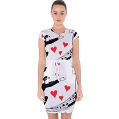 Manloveswoman Capsleeve Drawstring Dress 