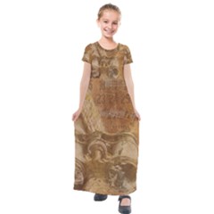 Background 1660940 1920 Kids  Short Sleeve Maxi Dress