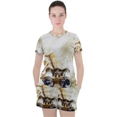 Background 1660942 1920 Women s Tee And Shorts Set