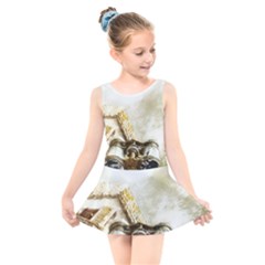 Background 1660942 1920 Kids  Skater Dress Swimsuit