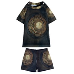 Steampunk 1636156 1920 Kids  Swim Tee And Shorts Set