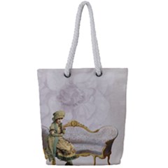 Background 1659612 1920 Full Print Rope Handle Tote (small)