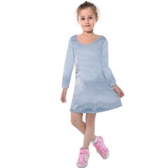 Background 1659631 1920 Kids  Long Sleeve Velvet Dress by vintage2030