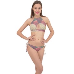 Flowers 1776434 1280 Cross Front Halter Bikini Set