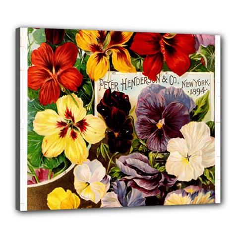 Flowers 1776534 1920 Canvas 24  X 20  (stretched) by vintage2030